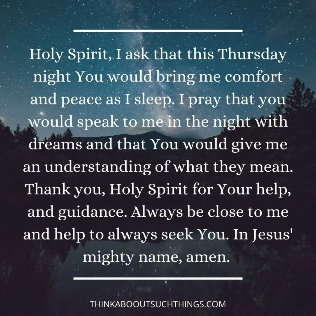 Thursday night prayer