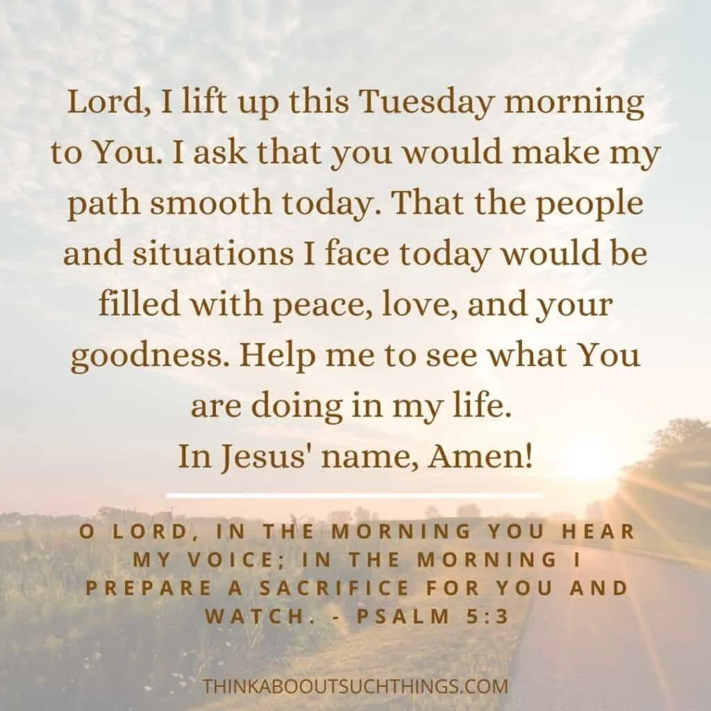 Tuesday morning prayer