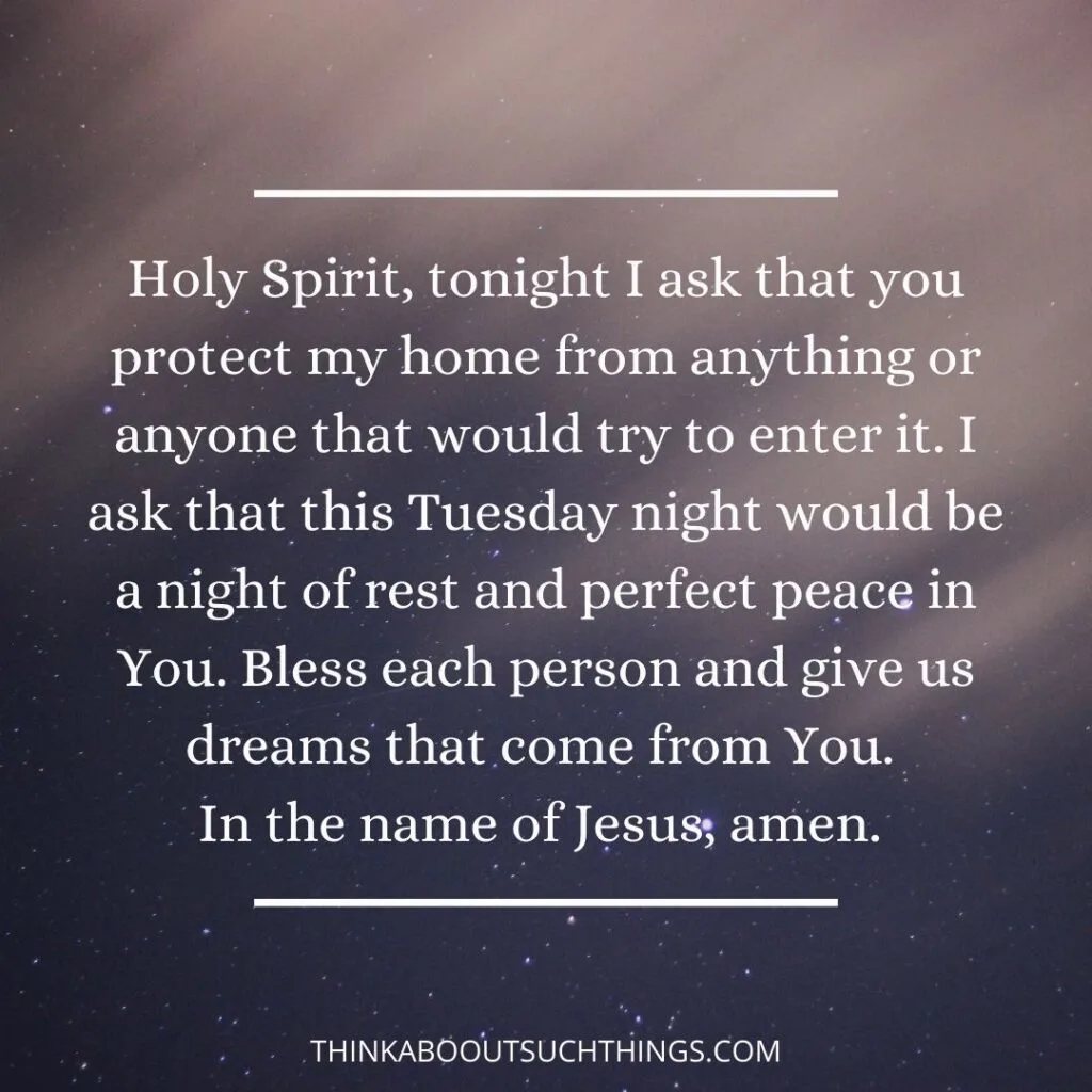 Tuesday night prayers