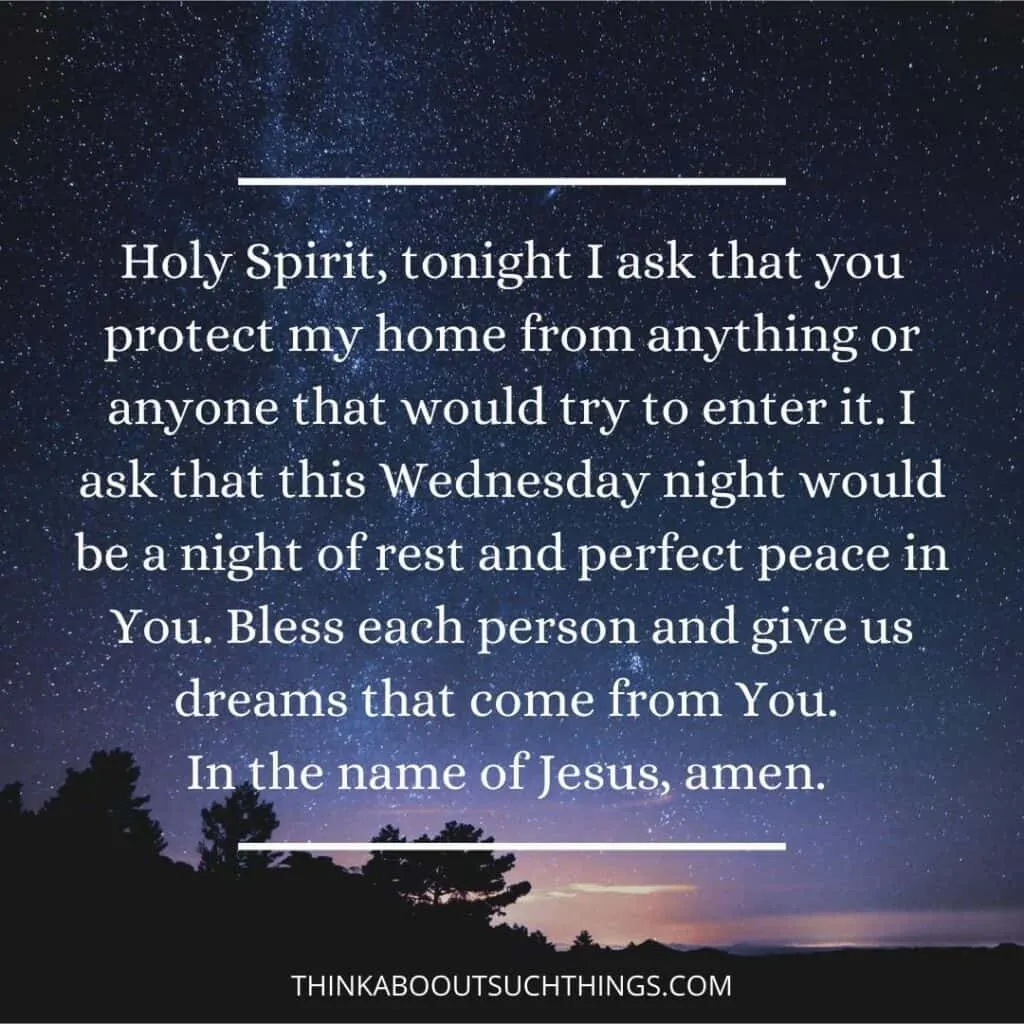 Wednesday night prayer