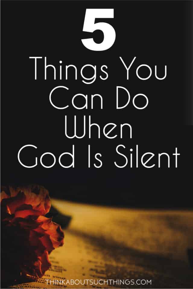 When God Is Silent: 5 Practical Things You Can Do | Think About Such Things