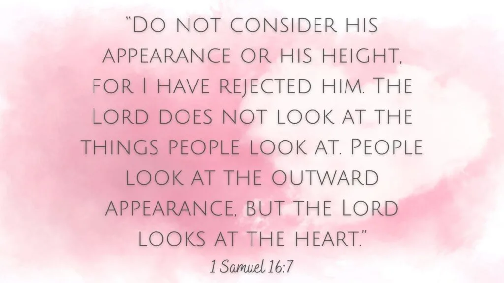 1 Samuel 16:7 images