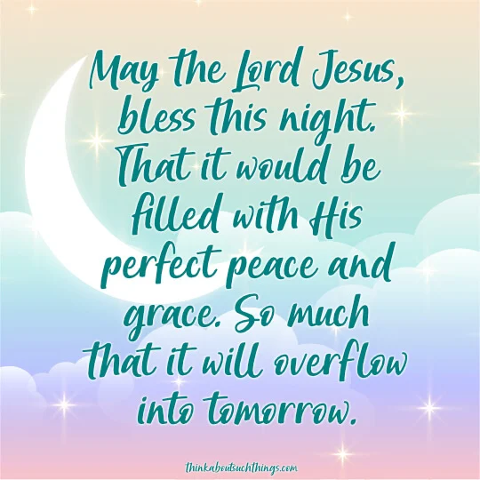 Good night blessings prayers images