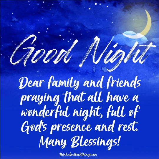 good night god bless quotes