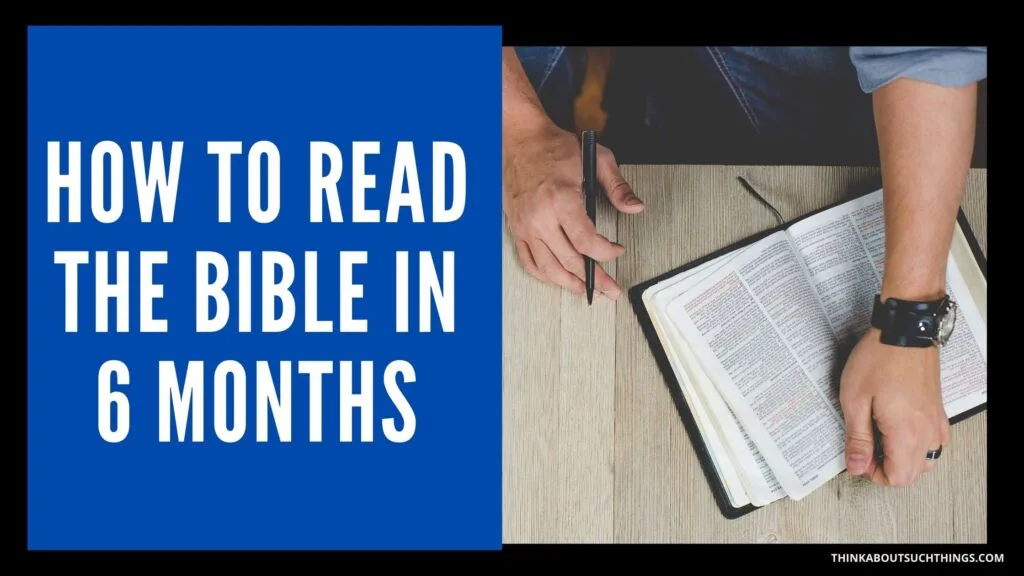 Read the Bible in 6 months