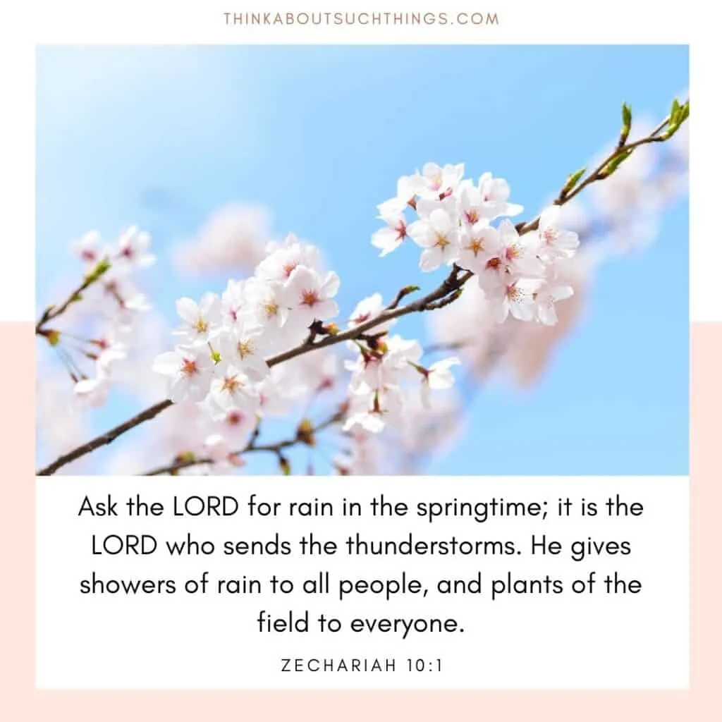 Scripture about spring