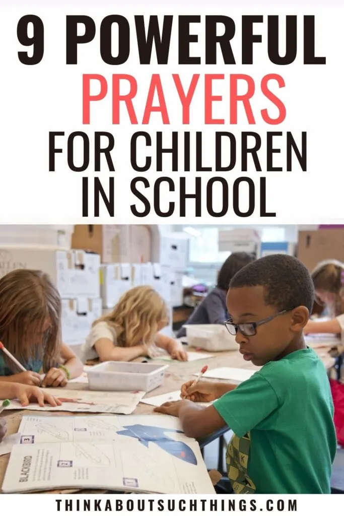 prayer for children in school