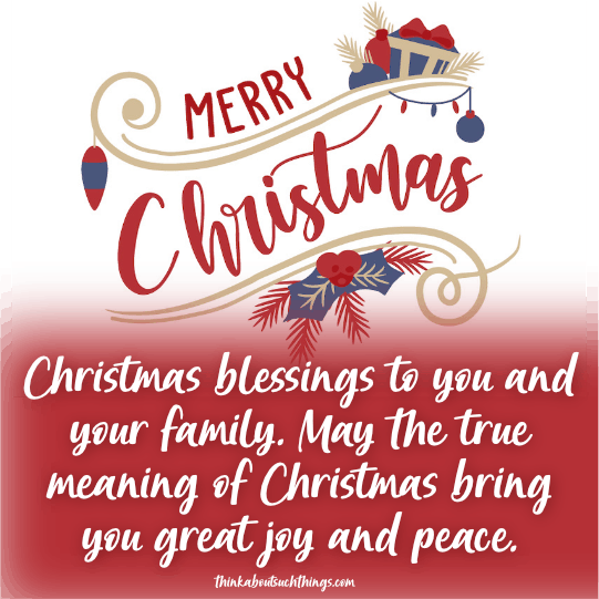 Have a blessed christmas