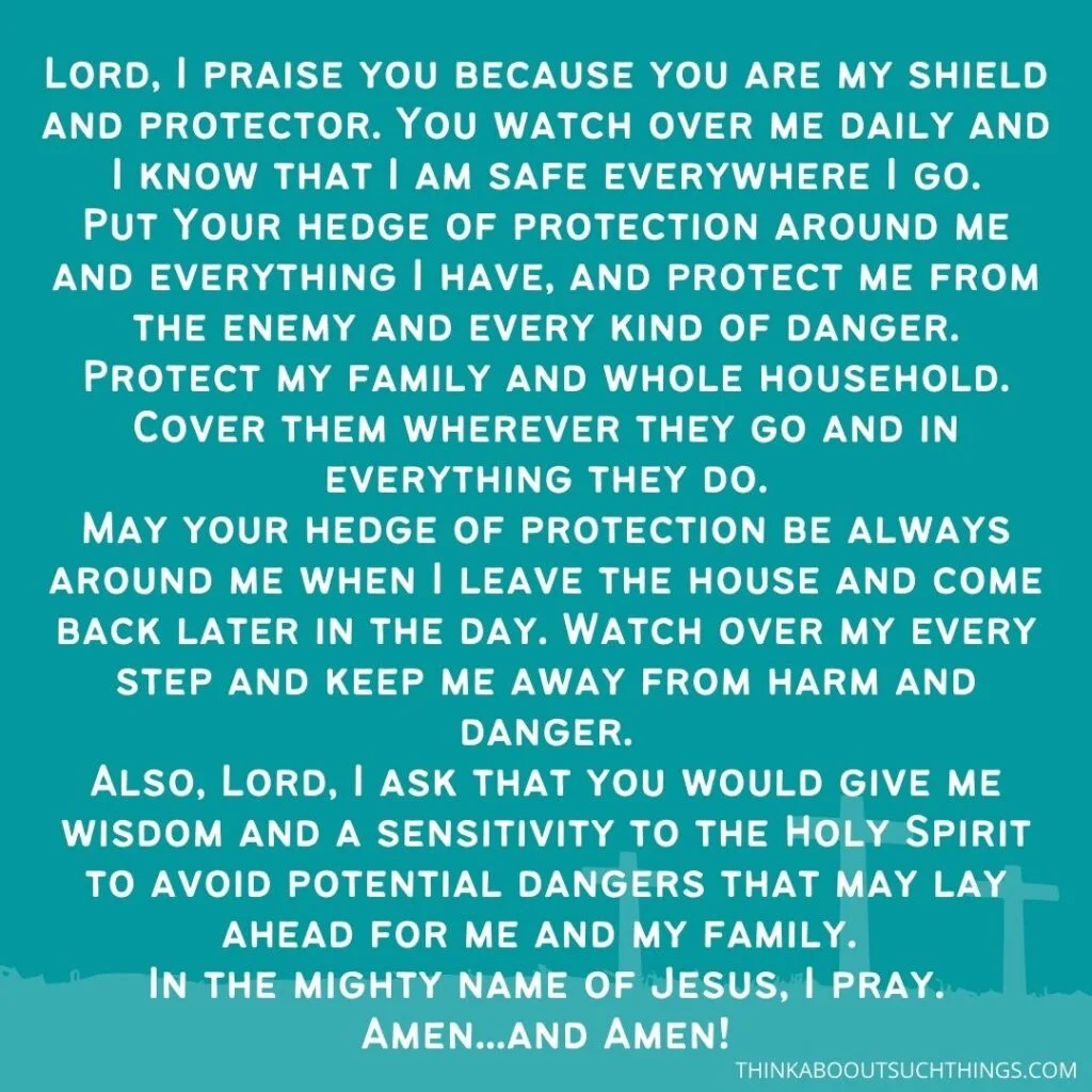 Hedge of Protection Prayer 