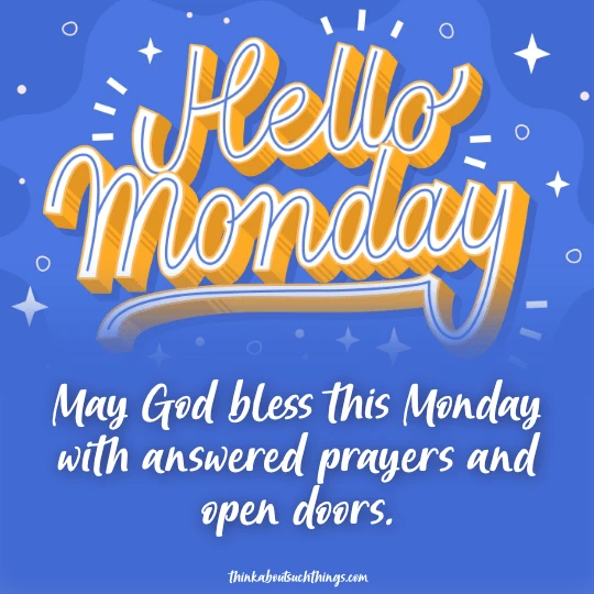 Monday blessings images