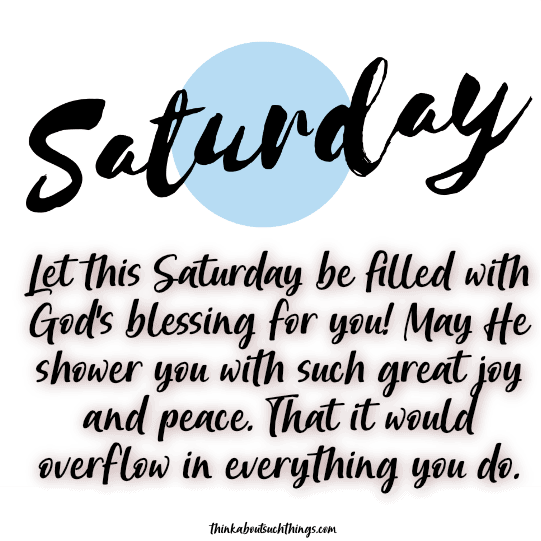 Saturday blessings images