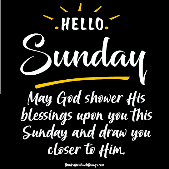 Happy sunday blessings