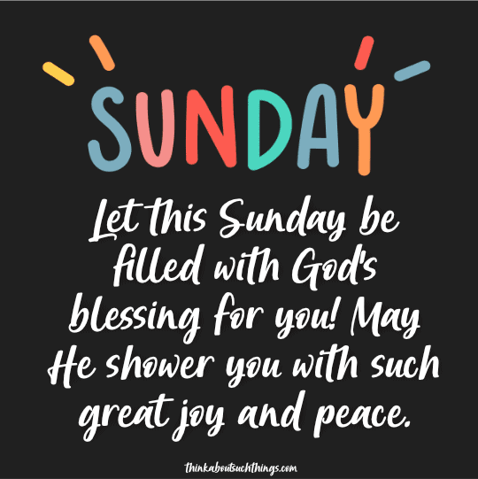 sunday blessings