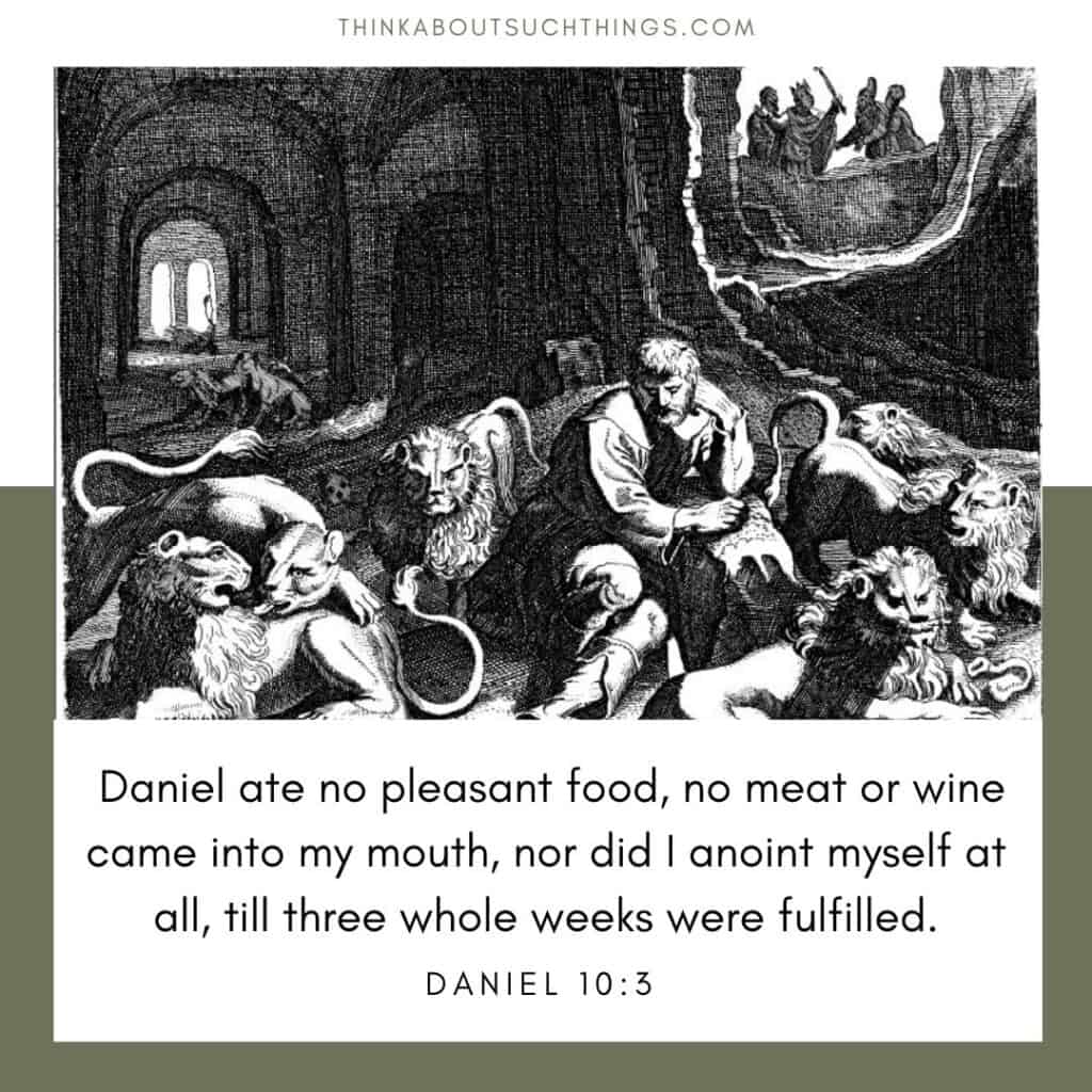Fasting Bible verse in Daniel