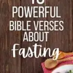 Bible verses about fasting