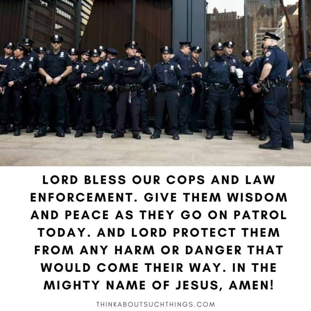 prayers for cops and police