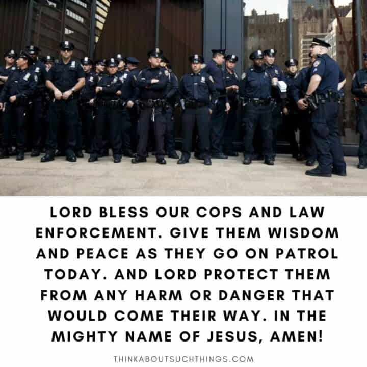 7 Powerful Prayers For Police Officers And Law Enforcement Think   Cop Prayer 720x720 