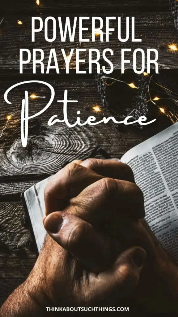 Prayers for Patience