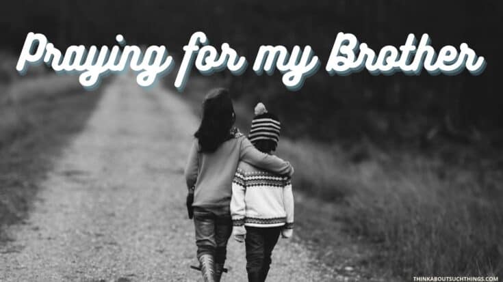 8 Uplifting Prayers For My Brother | Think About Such Things