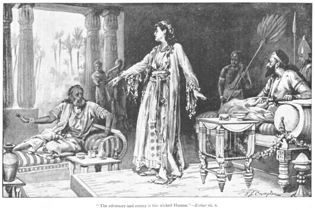 queen esther with Haman