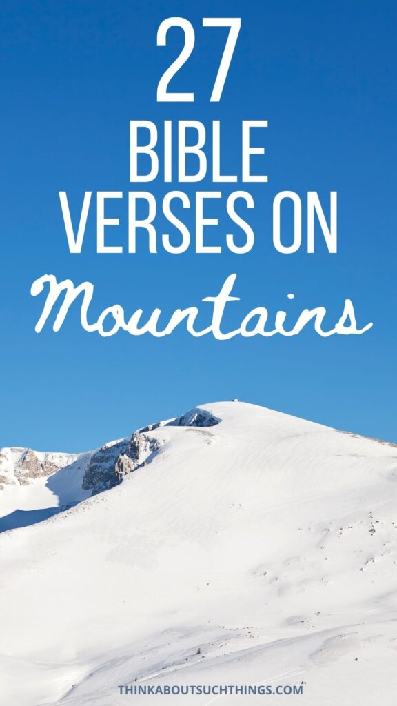 Bible verses about mountains