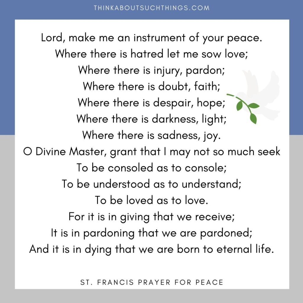 St. Francis Prayer for Peace