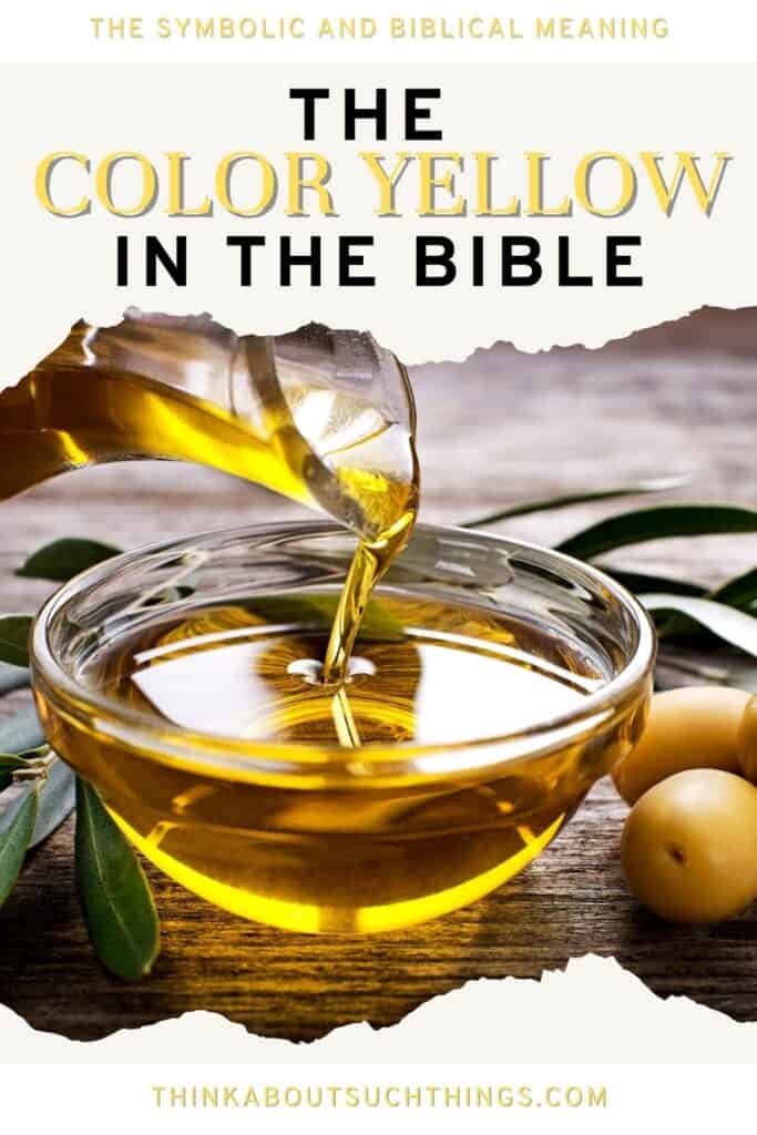 yellow in the bible