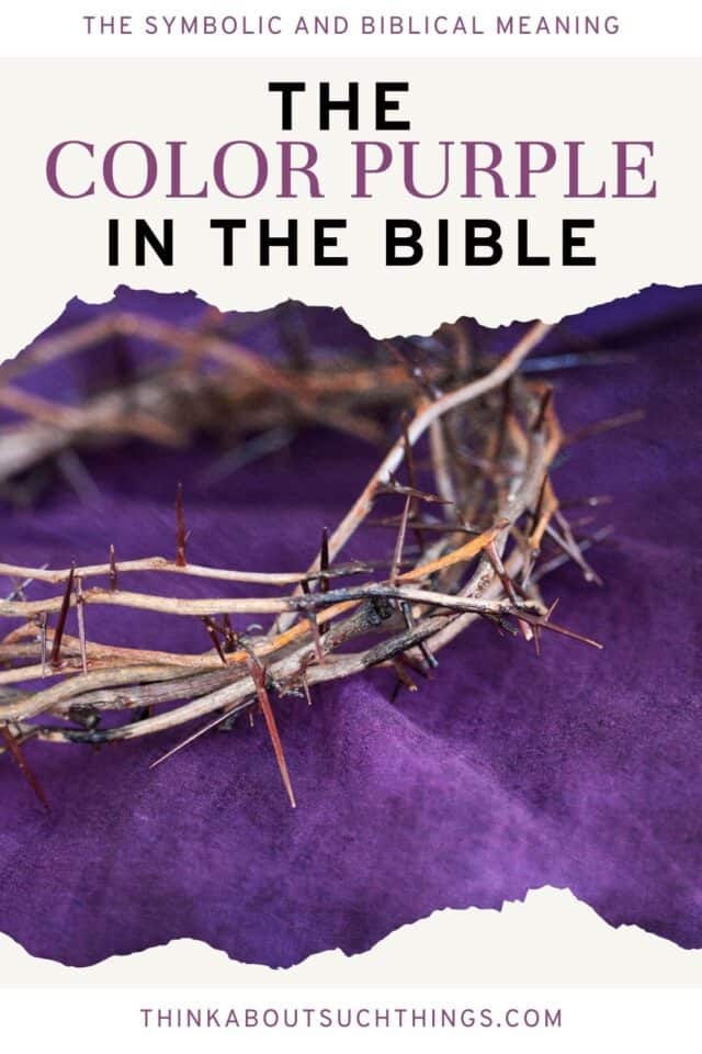 Purple Spiritual Meaning Bible