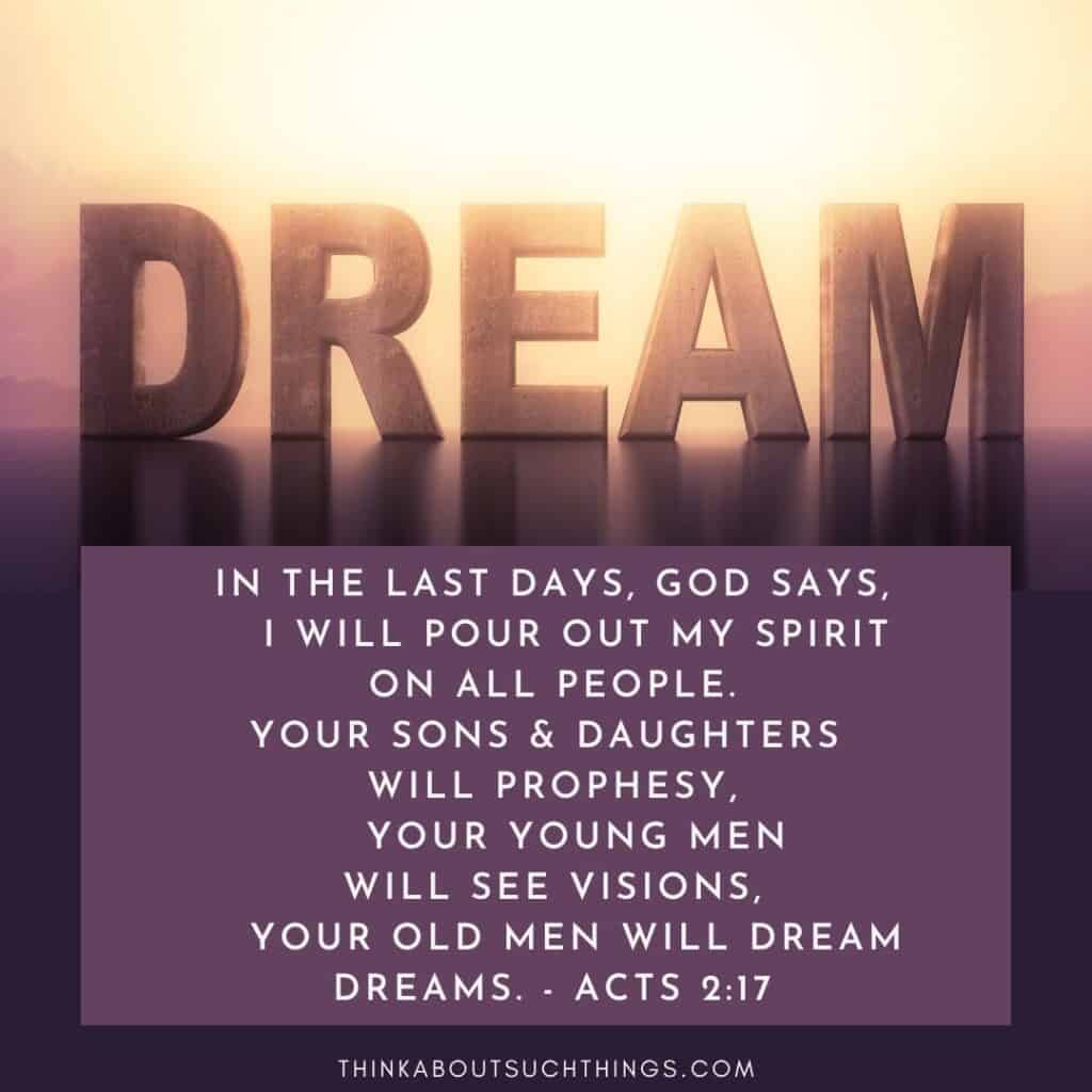 Dream Bible Quote Acts 2:17