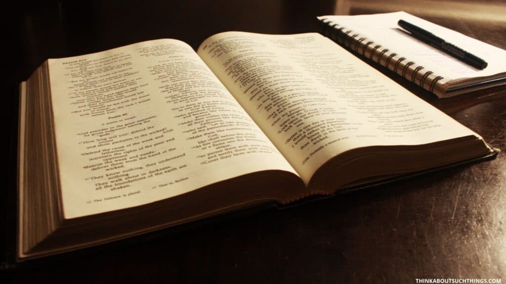 Bible open reading