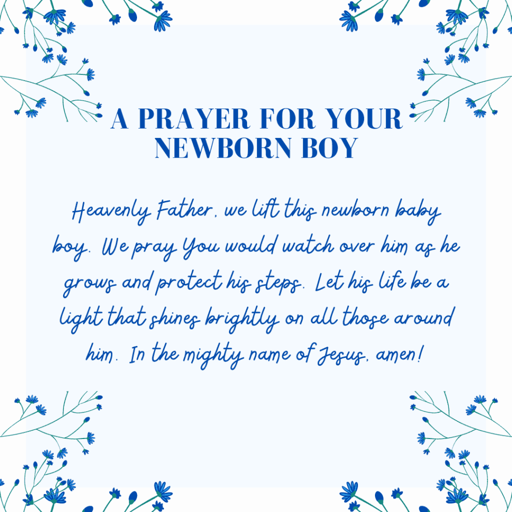 Prayers for the Newborn Baby Boy