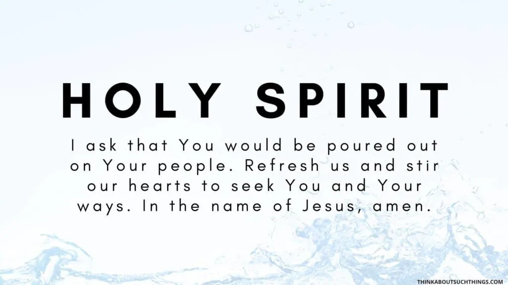 Come holy spirit prayer