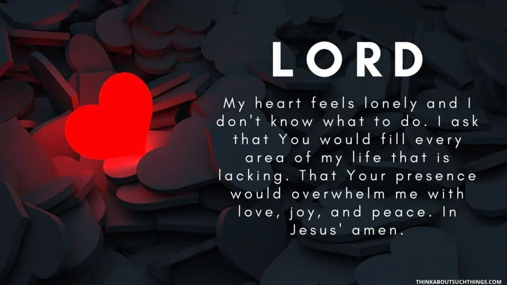 Prayer for the lonely