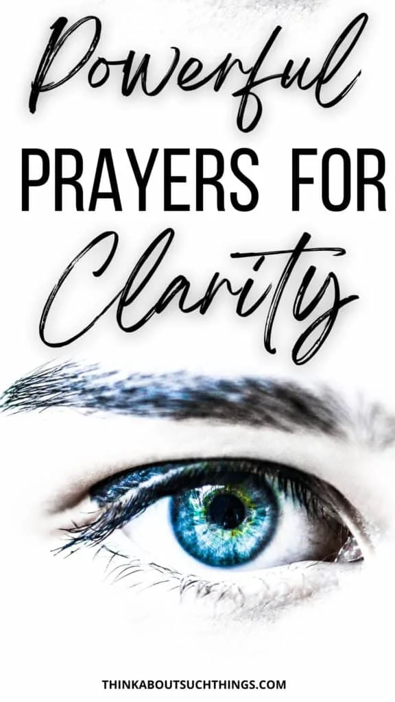 prayers for clarity