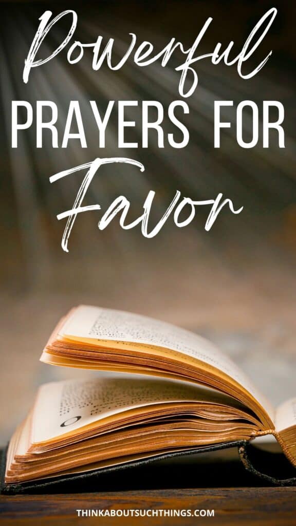 prayers for favor