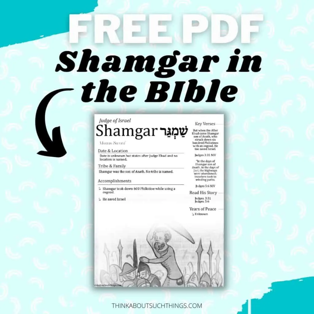 Shamgar bible character study