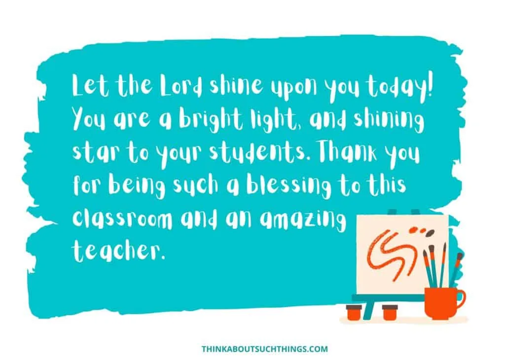 teacher blessing