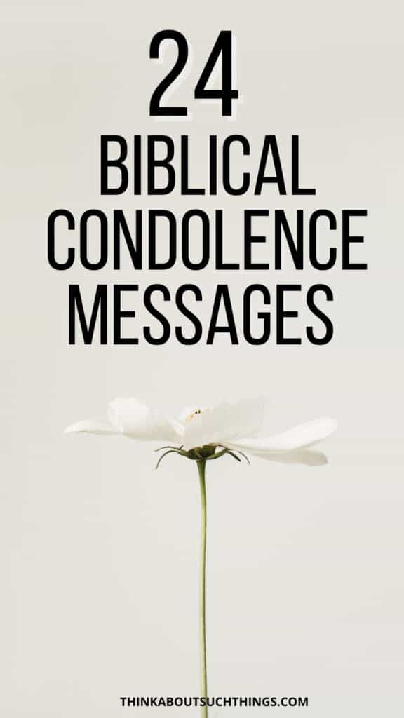 Biblical Condolence Messages