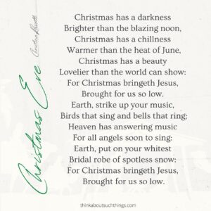 10 Beautiful Christian Christmas Poems About Jesus | Think About Such ...