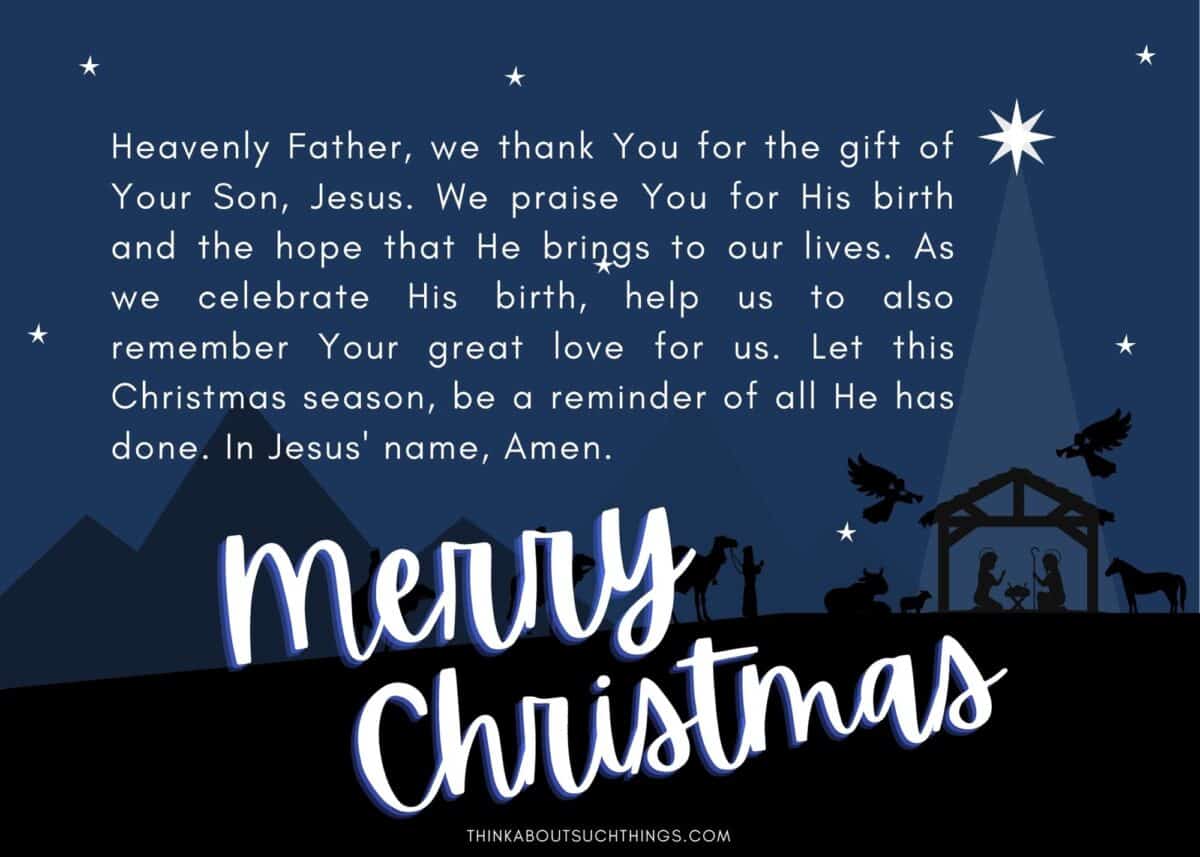 27 Powerful Prayers For Christmas Think About Such Things