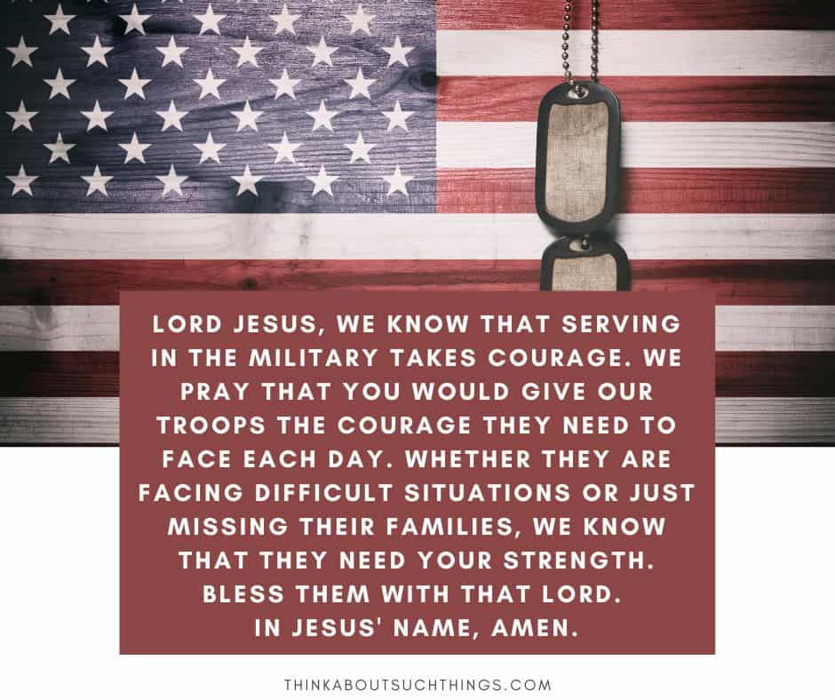 Prayer for military soldier 