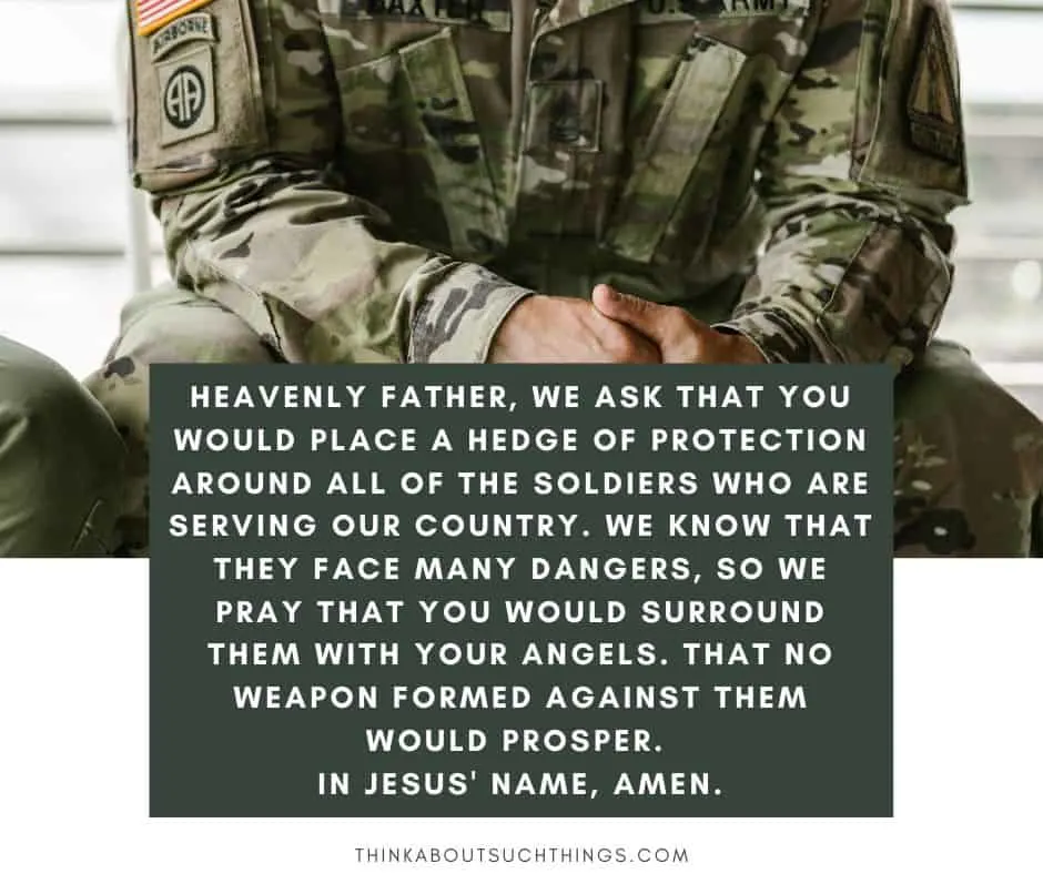 prayer for a soldier	