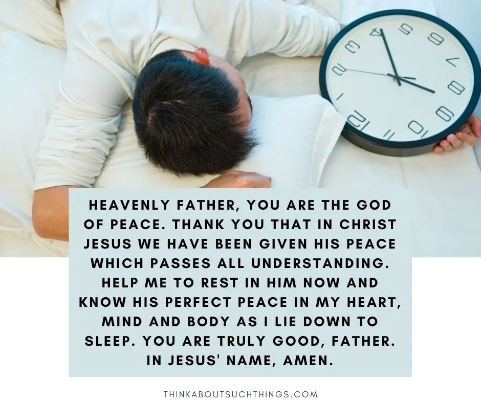 prayer to fall asleep