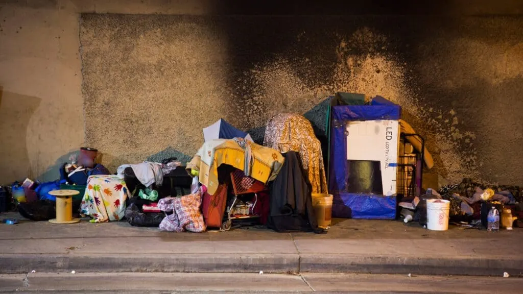 Homeless camp 