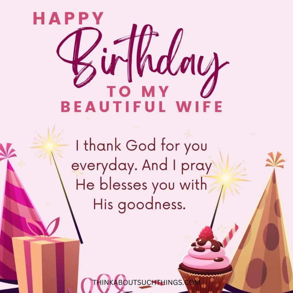 Birthday prayer to my wife