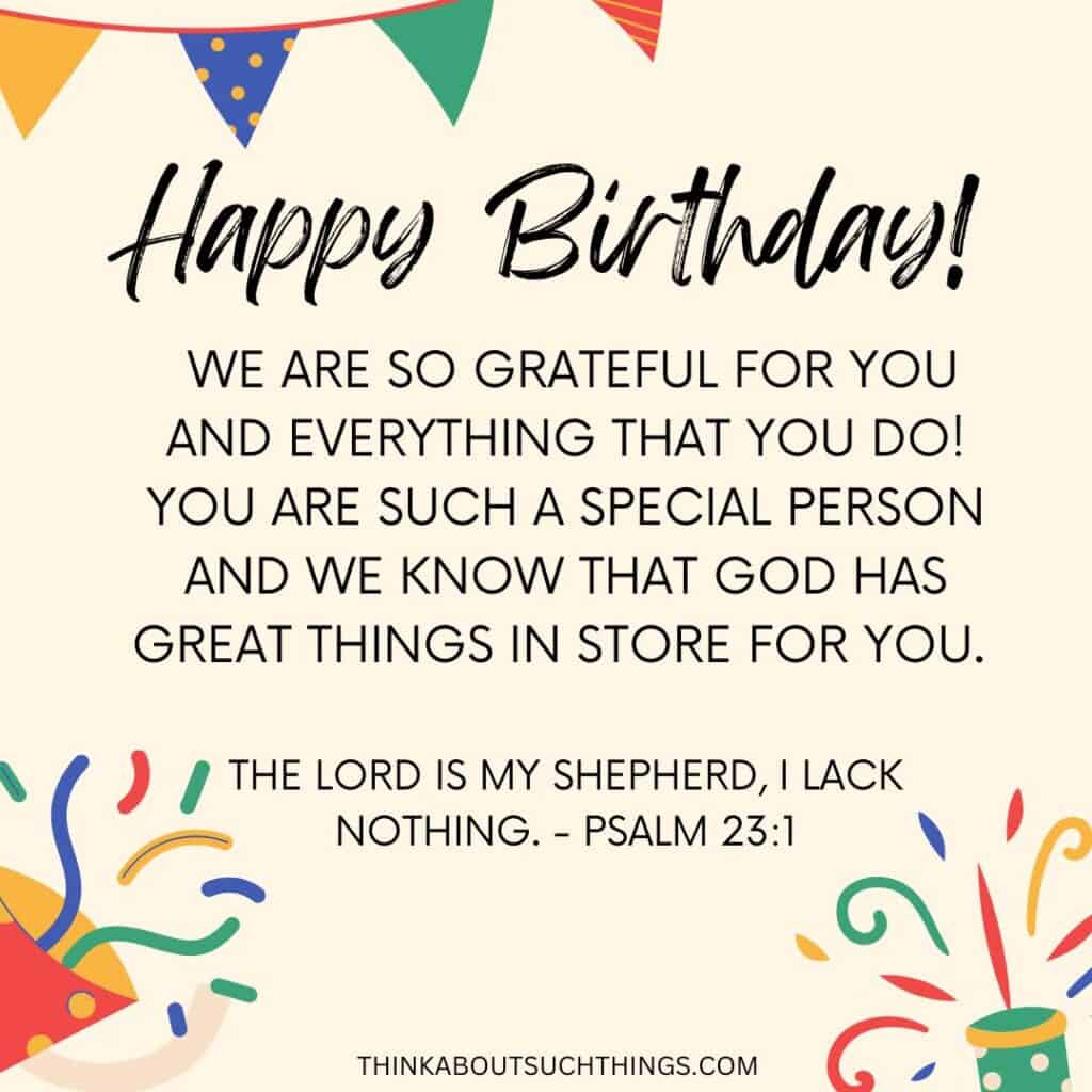 Top 999+ happy birthday wishes images with bible verses – Amazing ...