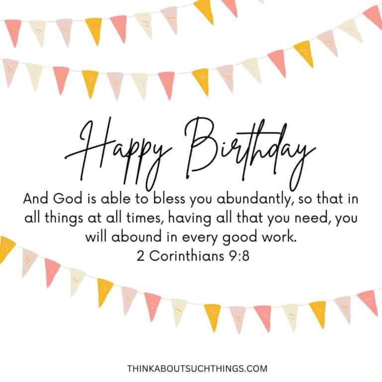 37 Best Bible Verses For Birthdays [With Images] Think About Such Things