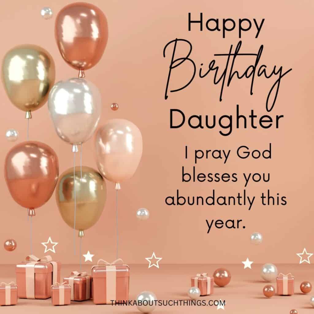 Birthday prayer for my daughter