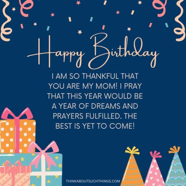 Beautiful Birthday Prayers For Mom {Plus Images} | Think About Such Things