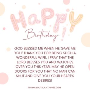 Beautiful Birthday Prayers For My Wife {Plus Images | Think About Such ...